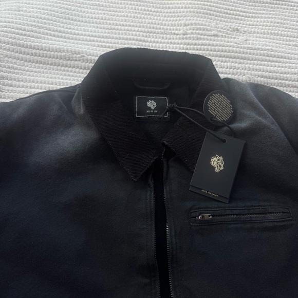 Darc Sport “Been Through It Hard Work” Zip Jacket – Distressed Blackout - Picture 4 of 16